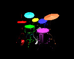 Example 3d rendering virtual drums