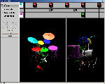 Virtual drums, video games mode (a la Dance Dance revolution) example 2