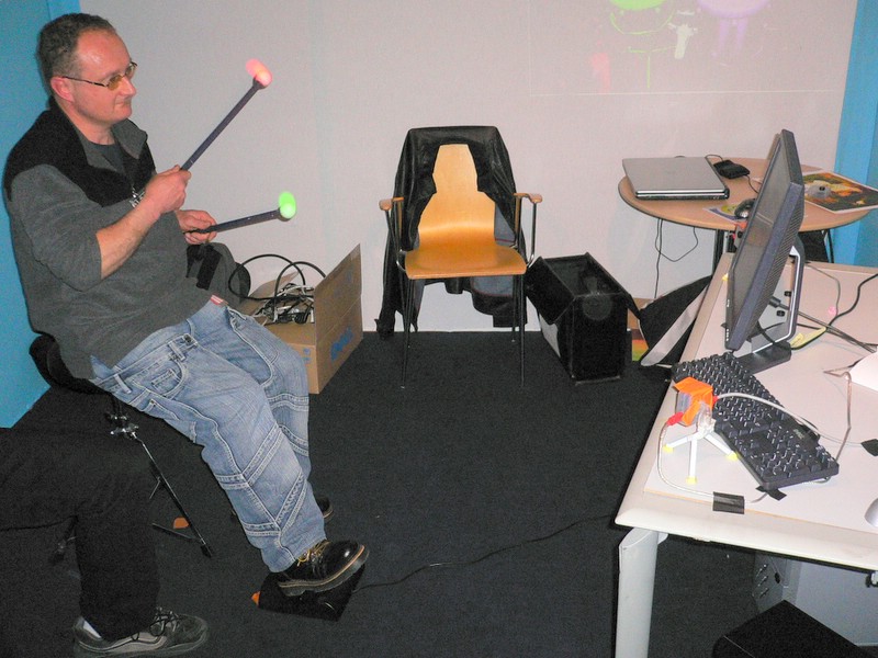 Laval virtual festival, photo virtual drums 14